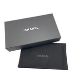 シャネル CHANEL マトラッセラウンドジップ グリーン キャビアスキン レディース 二つ折り財布
