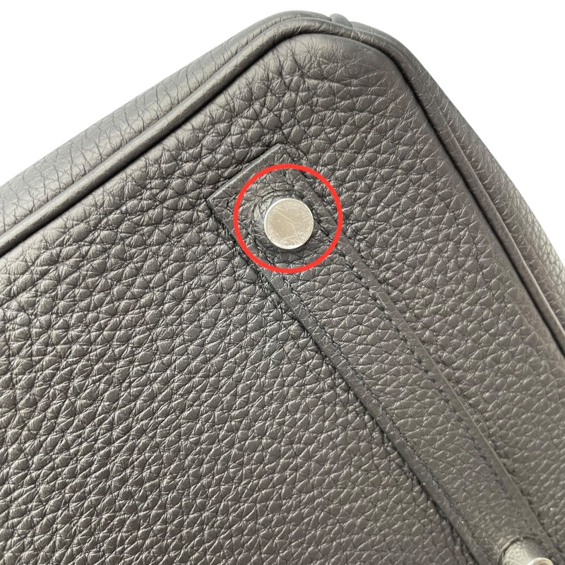 エルメス HERMES バーキン30 Y刻 ブラック/シルバー金具 トゴ レディース ハンドバッグ