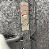 エルメス HERMES バーキン30 Y刻 ブラック/シルバー金具 トゴ レディース ハンドバッグ
