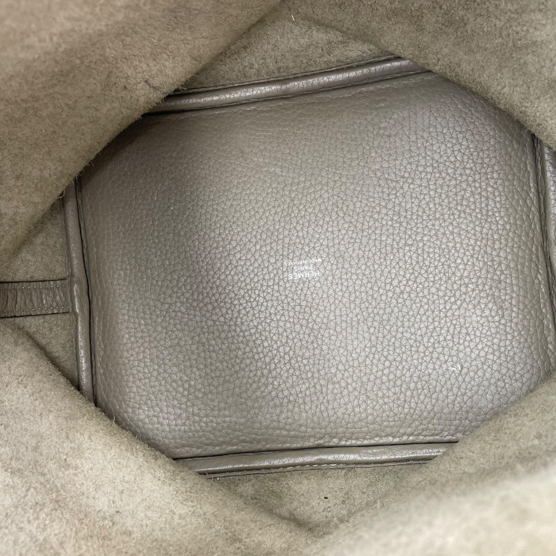 エルメス HERMES ピコタンロックMM X刻 セージ/SV金具 トリヨン レディース ハンドバッグ