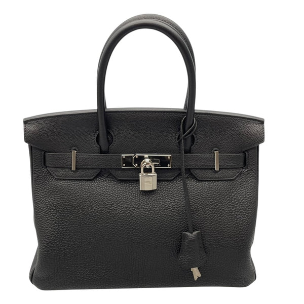 エルメス HERMES バーキン30 U刻 ブラック/SV金具 トゴ レディース ハンドバッグ