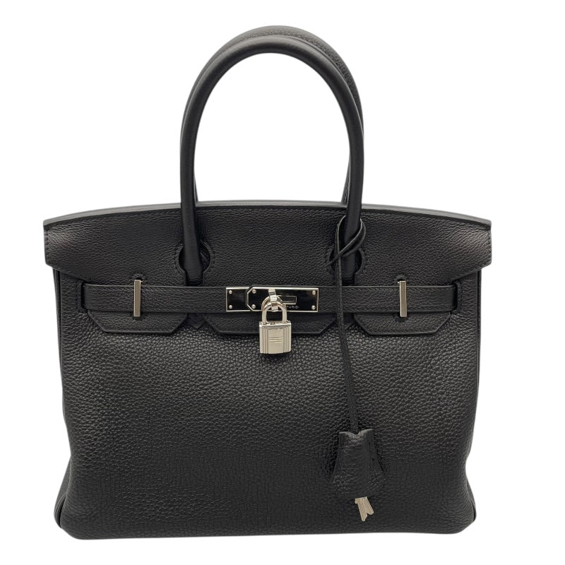 エルメス HERMES バーキン30 U刻 ブラック/SV金具 トゴ レディース ハンドバッグ