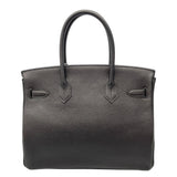 エルメス HERMES バーキン30 U刻 ブラック/SV金具 トゴ レディース ハンドバッグ