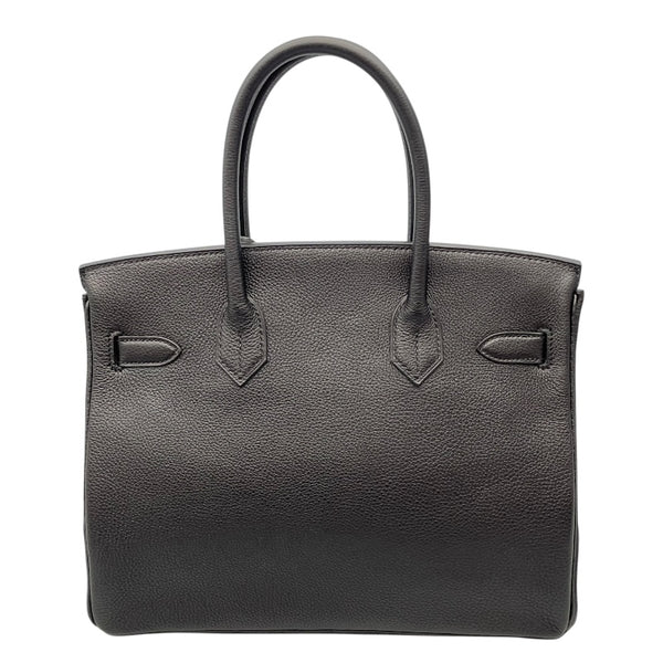エルメス HERMES バーキン30 U刻 ブラック/SV金具 トゴ レディース ハンドバッグ