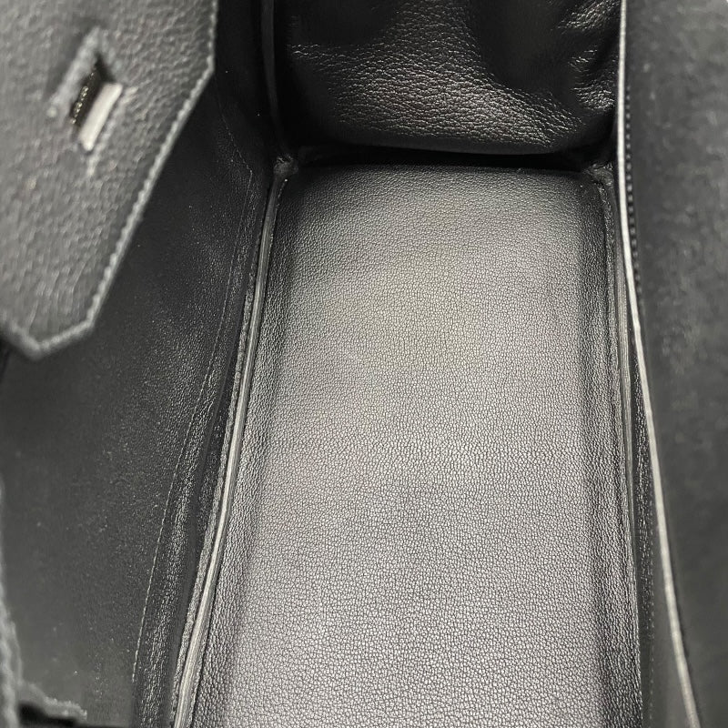 エルメス HERMES バーキン30 U刻 ブラック/SV金具 トゴ レディース ハンドバッグ