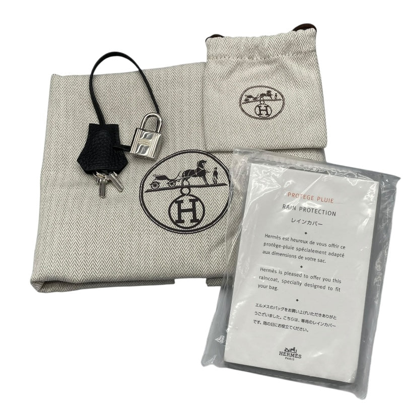 エルメス HERMES バーキン30 U刻 ブラック/SV金具 トゴ レディース ハンドバッグ