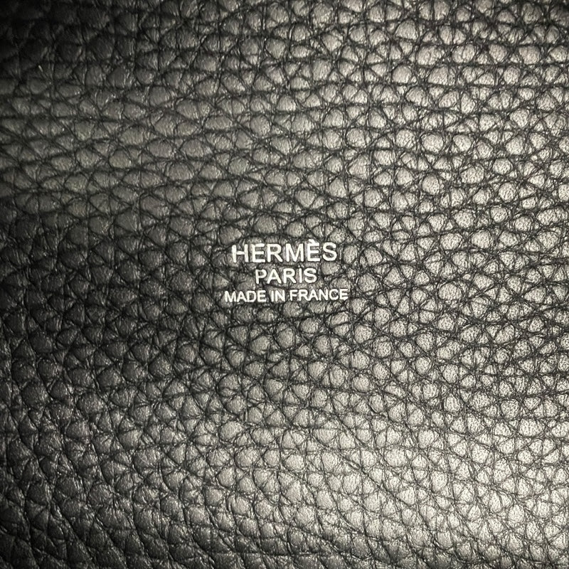 エルメス HERMES ピコタンロックPM □N刻 ブラック×SV金具 トリヨンクレマンス レディース ハンドバッグ