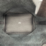 エルメス HERMES ピコタンロックPM □N刻 ブラック×SV金具 トリヨンクレマンス レディース ハンドバッグ