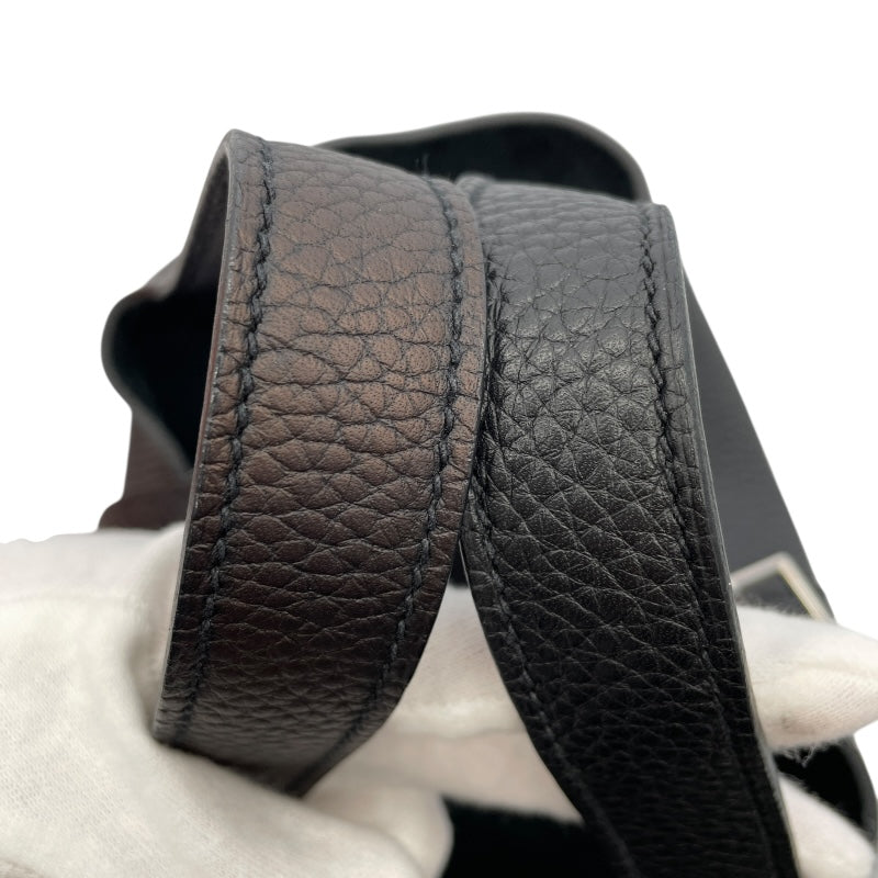 エルメス HERMES ピコタンロックPM □N刻 ブラック×SV金具 トリヨンクレマンス レディース ハンドバッグ