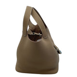 エルメス HERMES ピコタンロックMM W刻 グレー×SV金具 トリヨンクレマンス/エトゥープ レディース ハンドバッグ