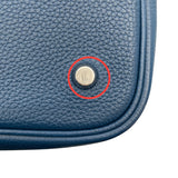 エルメス HERMES ピコタンロックMM Y刻 ディープブルー/SV金具 トリヨンクレマンス レディース ハンドバッグ