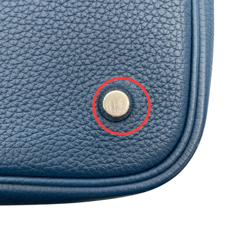 エルメス HERMES ピコタンロックMM Y刻 ディープブルー/SV金具 トリヨンクレマンス レディース ハンドバッグ