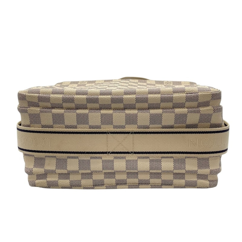 ルイ・ヴィトン LOUIS VUITTON ナヴィグリオ N51189 ホワイト　ゴールド金具 ダミエ・アズール レディース ショルダーバッグ