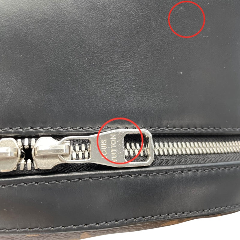 ルイ・ヴィトン LOUIS VUITTON ジョッシュ M41530 ブラウン　シルバー金具 モノグラム・マカサー メンズ リュック・デイパック