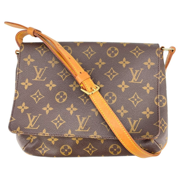 ルイ・ヴィトン LOUIS VUITTON ミュゼット・タンゴ・ショート M51257 ブラウン　ゴールド金具 モノグラムキャンバス レディース ショルダーバッグ