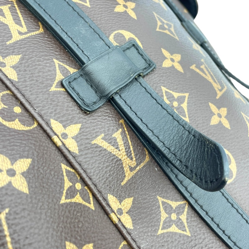 ルイ・ヴィトン LOUIS VUITTON クリストファー MM M43735 ブラウン　シルバー金具 モノグラムマカサー メンズ リュック・デイパック