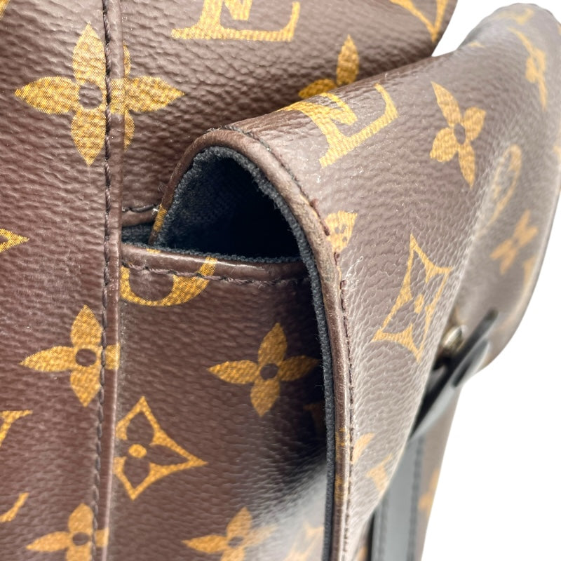 ルイ・ヴィトン LOUIS VUITTON クリストファー MM M43735 ブラウン　シルバー金具 モノグラムマカサー メンズ リュック・デイパック