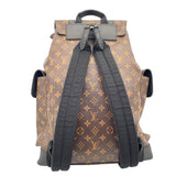 ルイ・ヴィトン LOUIS VUITTON クリストファー MM M43735 ブラウン　シルバー金具 モノグラムマカサー メンズ リュック・デイパック