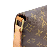 ルイ・ヴィトン LOUIS VUITTON ミュゼット M51256 ブラウン モノグラム・キャンバス/レザー レディース ショルダーバッグ