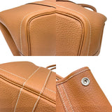 エルメス HERMES ガーデンパーティPM Y刻印 ゴールド シルバー金具 カントリー レディース ハンドバッグ