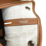 エルメス HERMES ガーデンパーティPM Y刻印 ゴールド シルバー金具 カントリー レディース ハンドバッグ