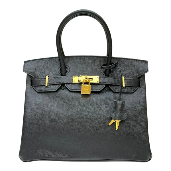 エルメス HERMES バーキン30 D刻印 ブラック シルバー金具 エプソン レディース ハンドバッグ