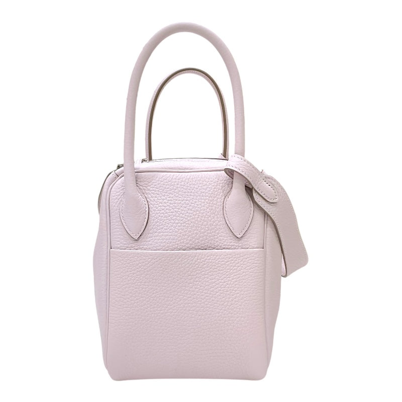 エルメス HERMES リンディ26 ヴェルソ W刻印 モーヴペール×ナタ シルバー金具 トリヨンクレマンス レディース ハンドバッグ