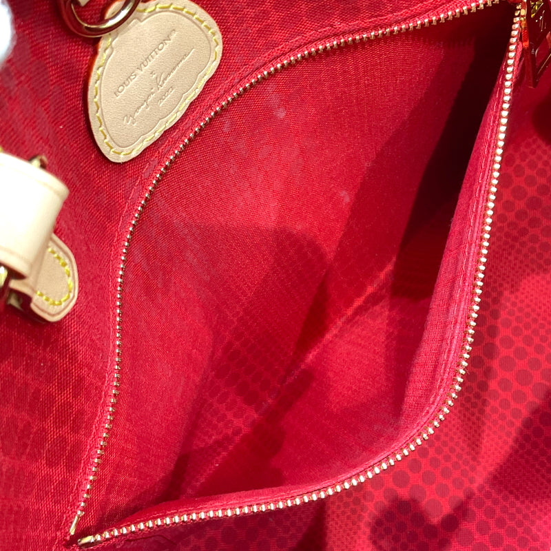 ルイ・ヴィトン LOUIS VUITTON オンザゴーMM 草間彌生コラボ M46379 ブラウン モノグラム・キャンバス/レザー レディース トートバッグ