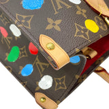 ルイ・ヴィトン LOUIS VUITTON オンザゴーMM 草間彌生コラボ M46379 ブラウン モノグラム・キャンバス/レザー レディース トートバッグ