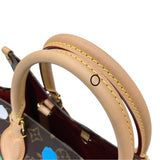 ルイ・ヴィトン LOUIS VUITTON オンザゴーMM 草間彌生コラボ M46379 ブラウン モノグラム・キャンバス/レザー レディース トートバッグ
