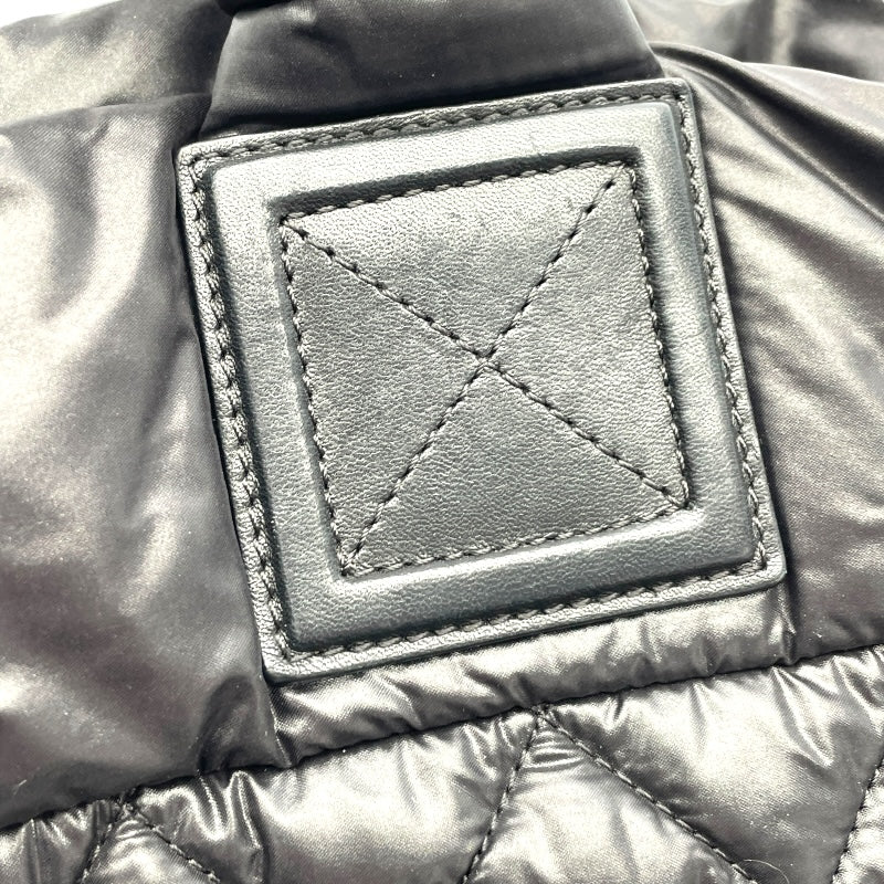 シャネル CHANEL ココクーントートPM A48610　24番台 ブラック×シルバー金具 ナイロン レディース ハンドバッグ