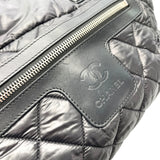 シャネル CHANEL ココクーントートPM A48610　24番台 ブラック×シルバー金具 ナイロン レディース ハンドバッグ