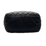 シャネル CHANEL ココクーントートPM A48610　24番台 ブラック×シルバー金具 ナイロン レディース ハンドバッグ