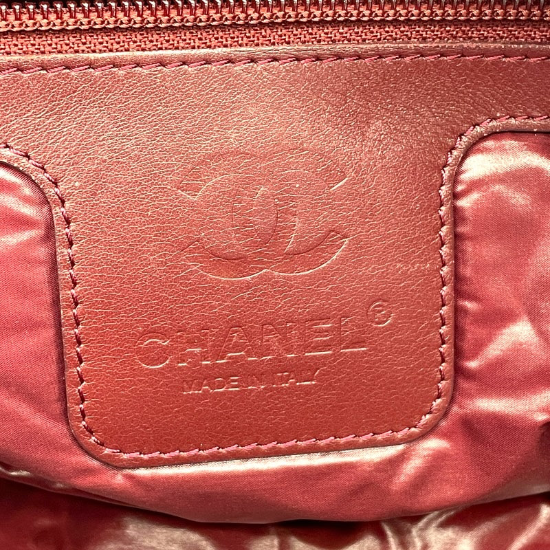 シャネル CHANEL ココクーントートPM A48610　24番台 ブラック×シルバー金具 ナイロン レディース ハンドバッグ