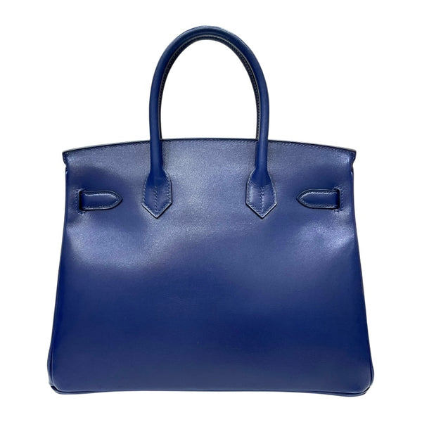 エルメス HERMES バーキン30 U刻印 ブルーサフィール ゴールド金具 タデラクト レディース ハンドバッグ
