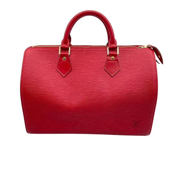 ルイ・ヴィトン LOUIS VUITTON スピーディ30 M43007 レッド エピ ユニセックス ボストンバッグ