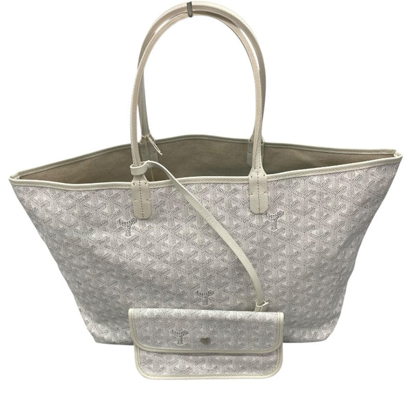ゴヤール GOYARD サンルイPM ホワイト ゴヤールディンキャンバス レディース トートバッグ