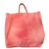 セリーヌ CELINE ホリゾンタルカバ ピンク レザー レディース トートバッグ