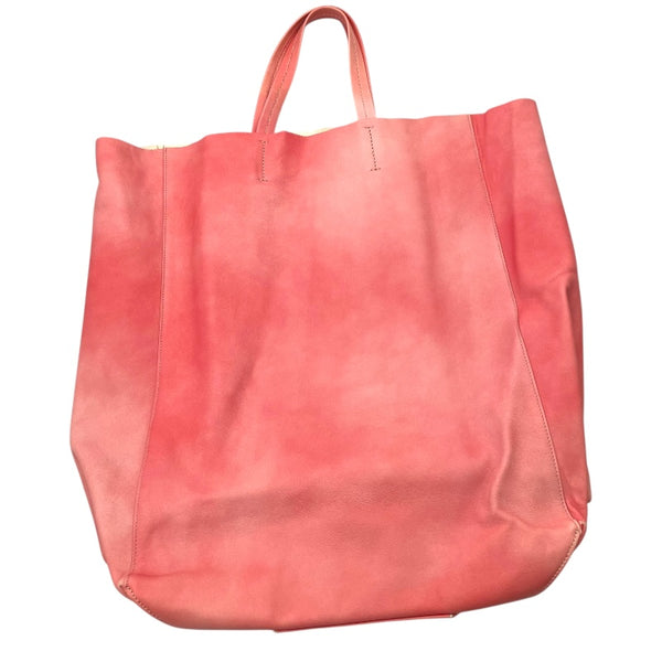 セリーヌ CELINE ホリゾンタルカバ ピンク レザー レディース トートバッグ