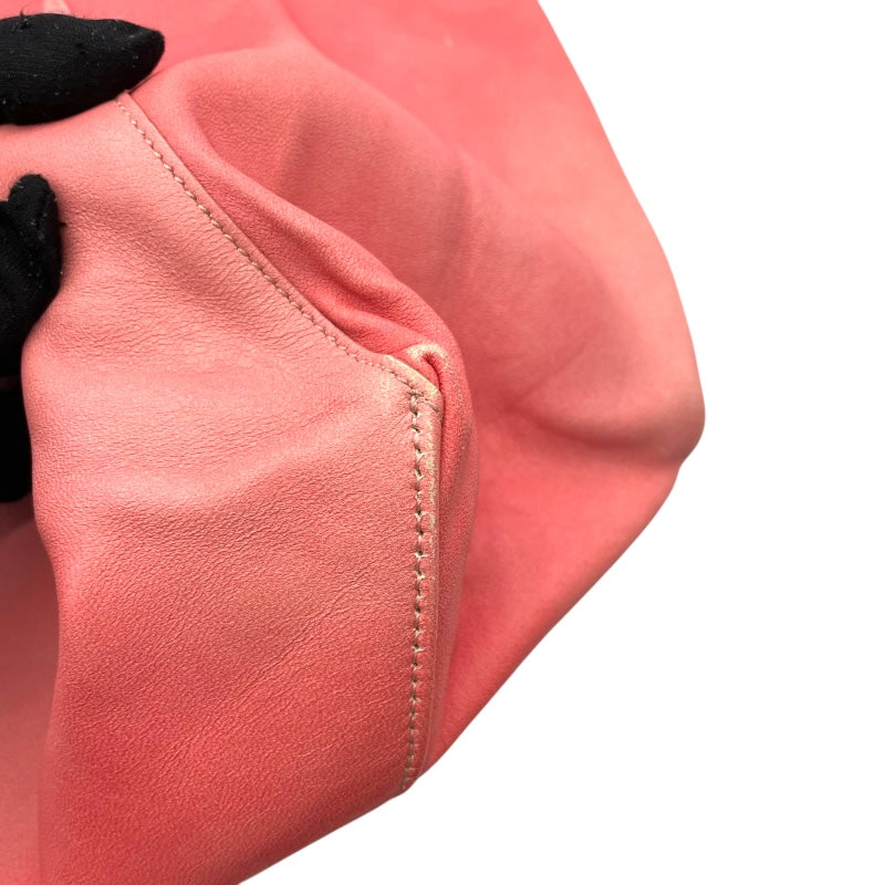 セリーヌ CELINE ホリゾンタルカバ ピンク レザー レディース トートバッグ