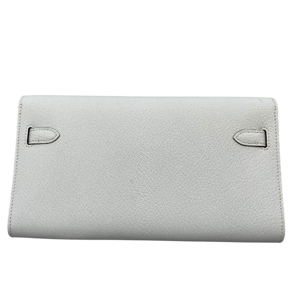 エルメス HERMES ケリーロングトゥ―ゴー B刻印 ブルーブリュム シェーブル レディース ショルダーバッグ