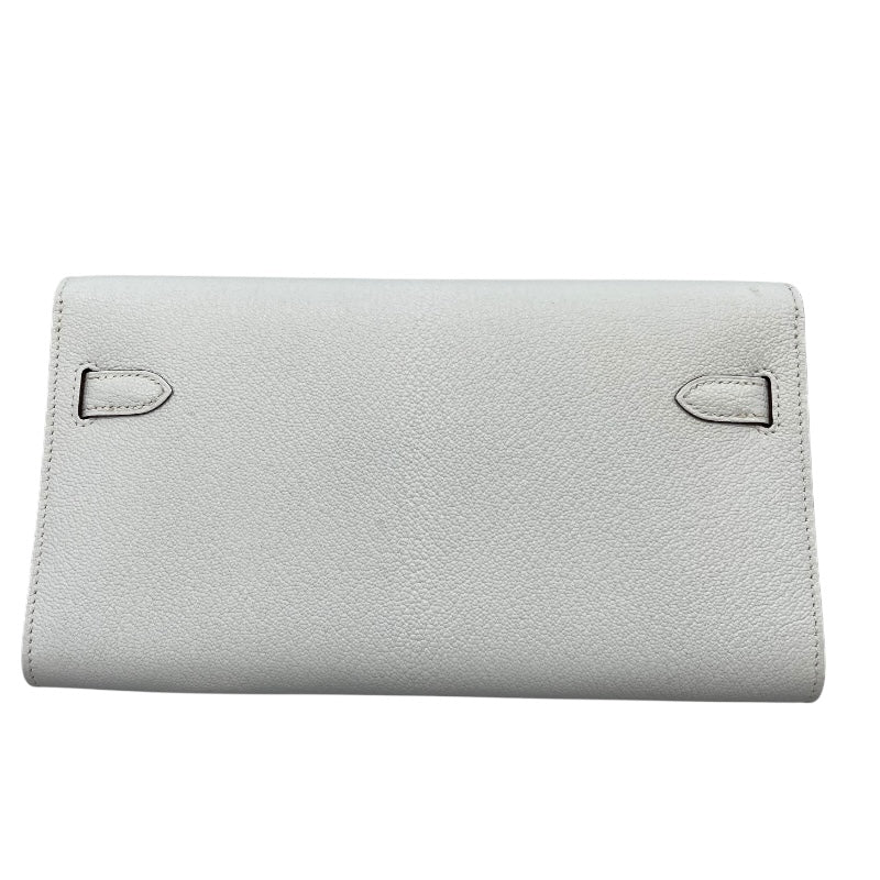 エルメス HERMES ケリーロングトゥ―ゴー B刻印 ブルーブリュム シェーブル レディース ショルダーバッグ