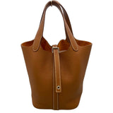 エルメス HERMES ピコタンロックPM W刻 ゴールド/SV金具 トリヨン レディース ハンドバッグ