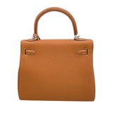 エルメス HERMES ケリー25 内縫い W刻 ゴールド/SV金具 トゴ レディース ショルダーバッグ