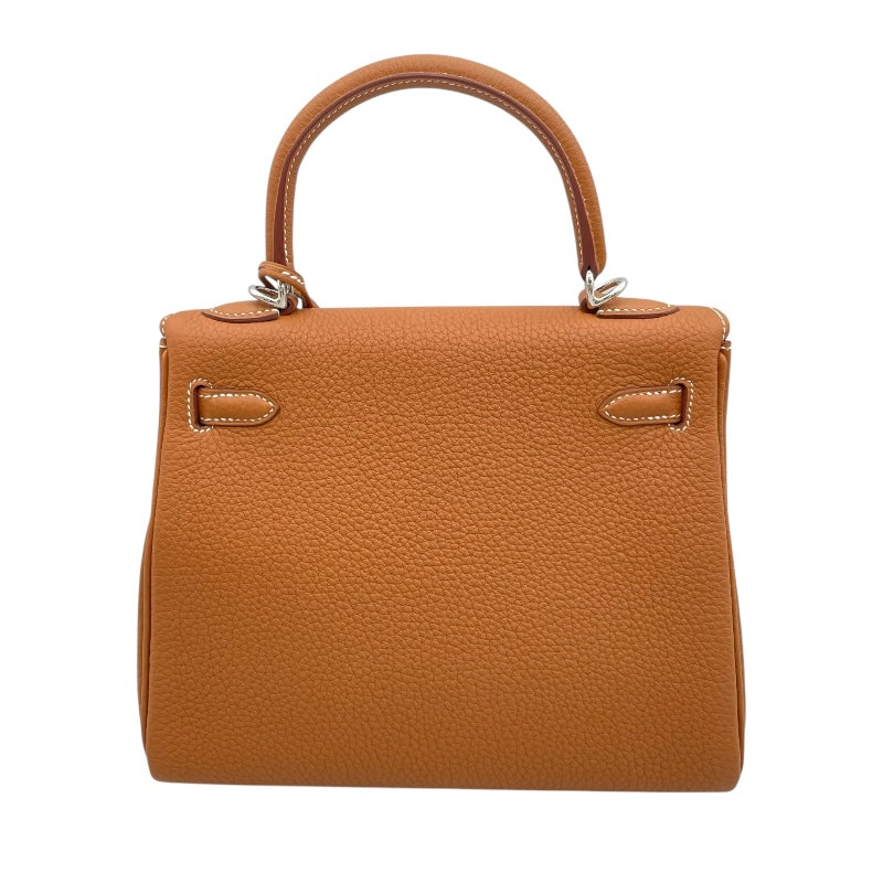 エルメス HERMES ケリー25 内縫い W刻 ゴールド/SV金具 トゴ レディース ショルダーバッグ