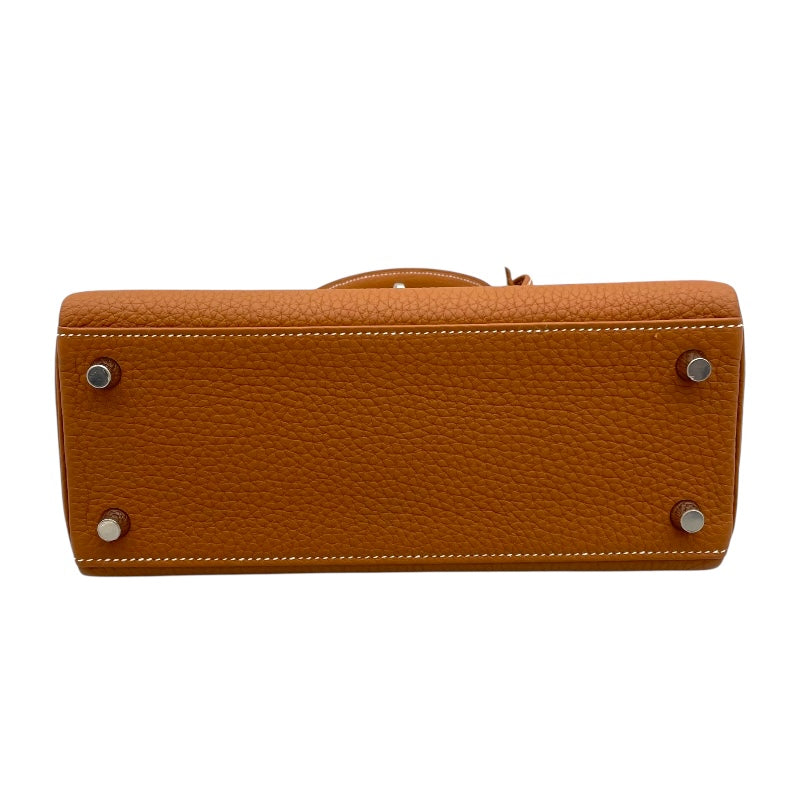 エルメス HERMES ケリー25 内縫い W刻 ゴールド/SV金具 トゴ レディース ショルダーバッグ