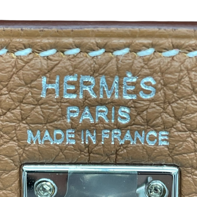 エルメス HERMES ケリー25 内縫い W刻 ゴールド/SV金具 トゴ レディース ショルダーバッグ