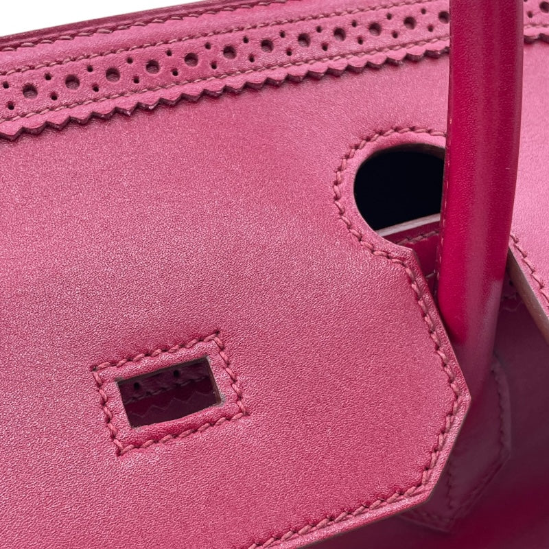 エルメス HERMES バーキン35　ギリーズ □P刻印 ルビー/GD金具 タデラクト レディース ハンドバッグ