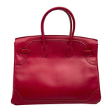 エルメス HERMES バーキン35　ギリーズ □P刻印 ルビー/GD金具 タデラクト レディース ハンドバッグ