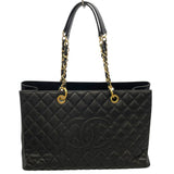シャネル CHANEL GSTトートバッグ ブラック キャビアスキン レディース トートバッグ